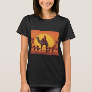 Fantasiebild eines Skeletts, das ein gestreiftes K T-Shirt