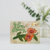 Fantasieblume Postkarte (Stehend Vorderseite)