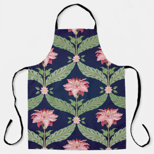 Fantasieblumen: Dunkle indische Motive Schürze