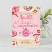 Fantasiedesigner-Delikatesse Einladung (Stehend Vorderseite)