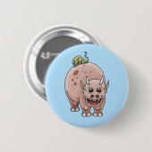 Fantasiedinosaurier Button (Vorne & Hinten)