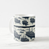 Fantasieflotte Kaffeetasse (Vorderseite Links)