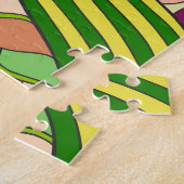 Fantasiefrau: Abstraktes Frühlingsvolk. Puzzle (Seite)