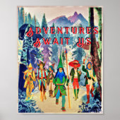 Fantasiefreunde auf dem März, fügen Sie Ihren Text Poster (Vorne)