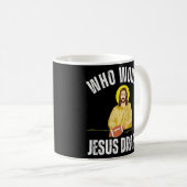 Fantasiefußball, der Jesus vorbereiten würde Kaffeetasse (VorderseiteRechts)