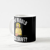 Fantasiefußball, der Jesus vorbereiten würde Kaffeetasse (Vorderseite Links)