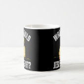 Fantasiefußball, der Jesus vorbereiten würde Kaffeetasse (Mittel)
