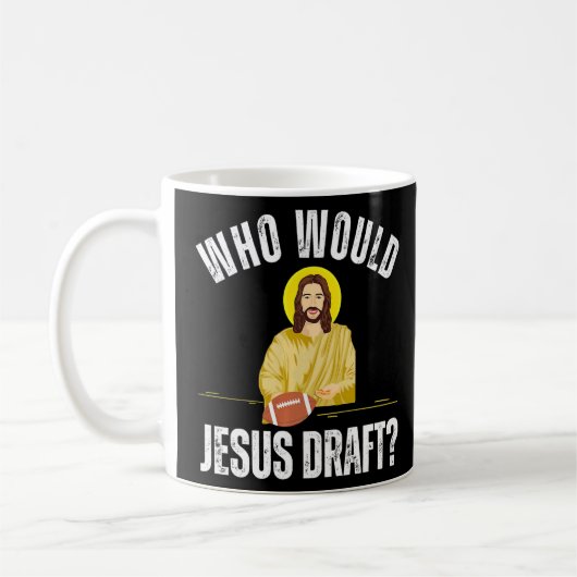 Fantasiefußball, der Jesus vorbereiten würde Kaffeetasse (Links)