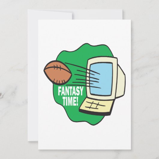 Fantasiefußball Einladung (Vorderseite)