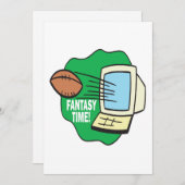 Fantasiefußball Einladung (Vorne/Hinten)