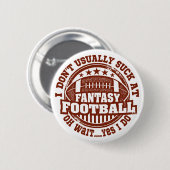 Fantasiefußball, Fantasieleague, Fantasiefußball Button (Vorne & Hinten)