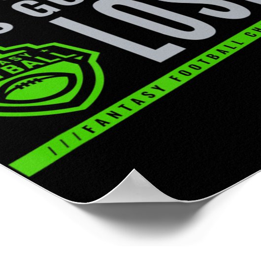 Fantasiefußball, von dem Sie dachten, ich würde ve Poster (Ecke)