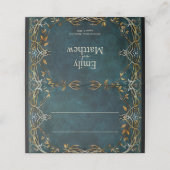 Fantasiegeklappte Platzkarte (Außenseite Aufgefaltet)