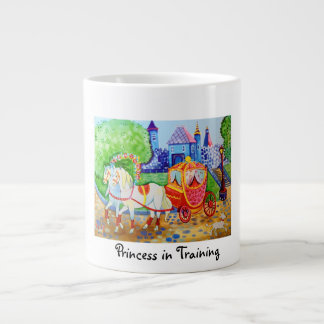 Fantasieillustration Prinzessin in Ausbildung Jumbo-Tasse