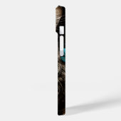 Fantasiekatze mit Blume und Schmetterlingen KI Kun Case-Mate iPhone Hülle (Rückseite / Links)