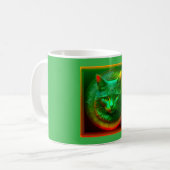 Fantasiekatze vor dem Wappen Kaffeetasse (Vorderseite Links)