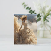 Fantasiekleid aus Wolkenmotiven Fotografie Postkarte (Stehend Vorderseite)