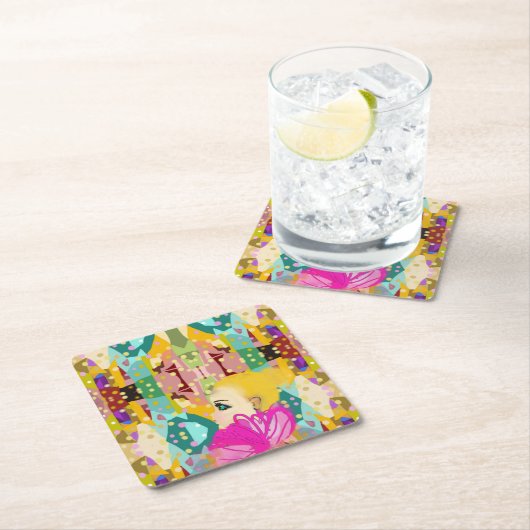 Fantasieland Rechteckiger Pappuntersetzer (Vor Ort)