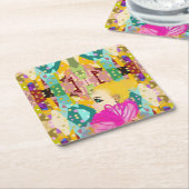 Fantasieland Rechteckiger Pappuntersetzer (angewinkelt)