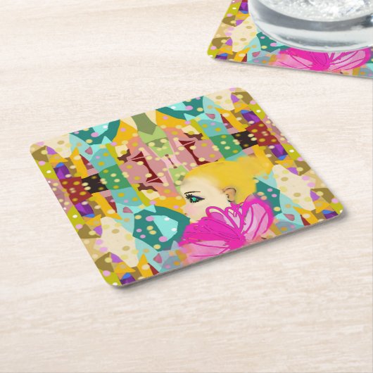 Fantasieland Rechteckiger Pappuntersetzer (angewinkelt)