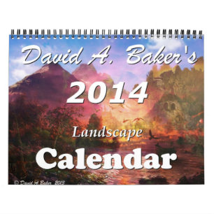 Fantasielandkalender durch Künstler David A. Bake Kalender