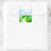 Fantasielandschaft, Aufkleber (Tasche)
