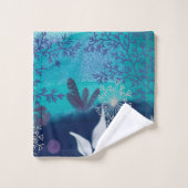 Fantasielandschaft Badhandtuch Set (Waschlappen)