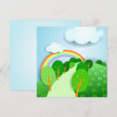 Fantasielandschaft, Einladung (Vorne/Hinten)