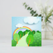 Fantasielandschaft, Einladung (Stehend Vorderseite)