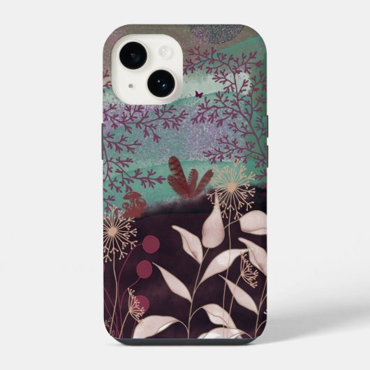 Fantasielandschaft iPhone Hülle (Rückseite)