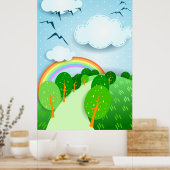 Fantasielandschaft, Poster (Küche)