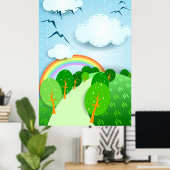 Fantasielandschaft, Poster (Heimbüro)