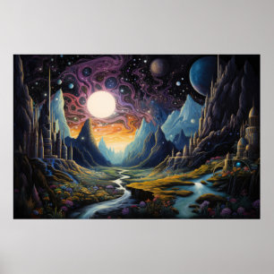 Fantasielandschaft Poster