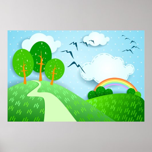 Fantasielandschaft, Poster (Vorne)