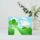 Fantasielandschaft, Postkarte (Stehend Vorderseite)