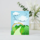 Fantasielandschaft, Postkarte (Stehend Vorderseite)