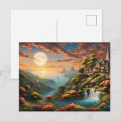 Fantasielandschaft Postkarte (Vorne/Hinten)