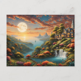 Fantasielandschaft Postkarte
