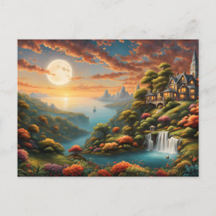 Fantasielandschaft Postkarte
