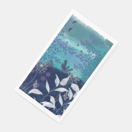 Fantasielandschaft Serviette