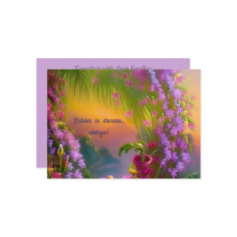 Fantasielandschaft, tropisch und verträumt - einladung