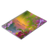 Fantasielandschaft, tropisch und verträumt notizblock (Linke Seite)