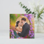 Fantasielandschaft, tropisch und verträumt save the date (Stehend Vorderseite)