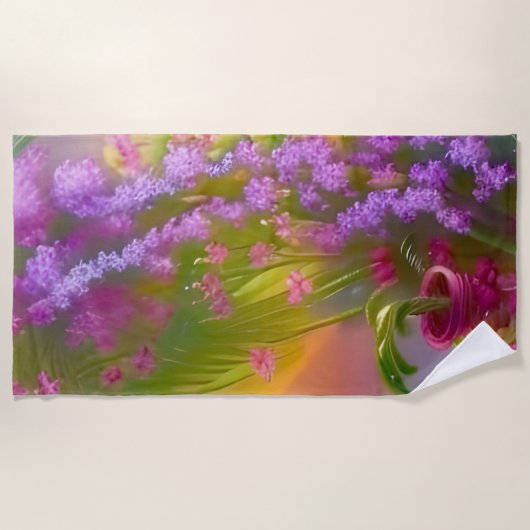 Fantasielandschaft, tropisch und verträumt strandtuch (Vorderseite)