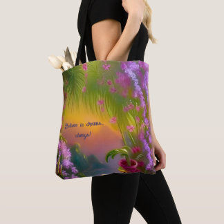 Fantasielandschaft, tropisch und verträumt - tasche