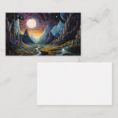 Fantasielandschaft Visitenkarte (Vorne/Hinten)