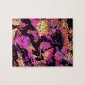 Fantasiemagischer Unicorn-abstrakte Kunst Puzzle (Horizontal)