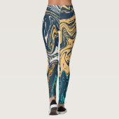 Fantasiemarmor Leggings (Rückseite)