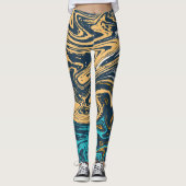 Fantasiemarmor Leggings (Vorderseite)
