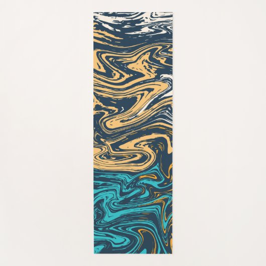 Fantasiemarmor Yogamatte (Vorderseite)